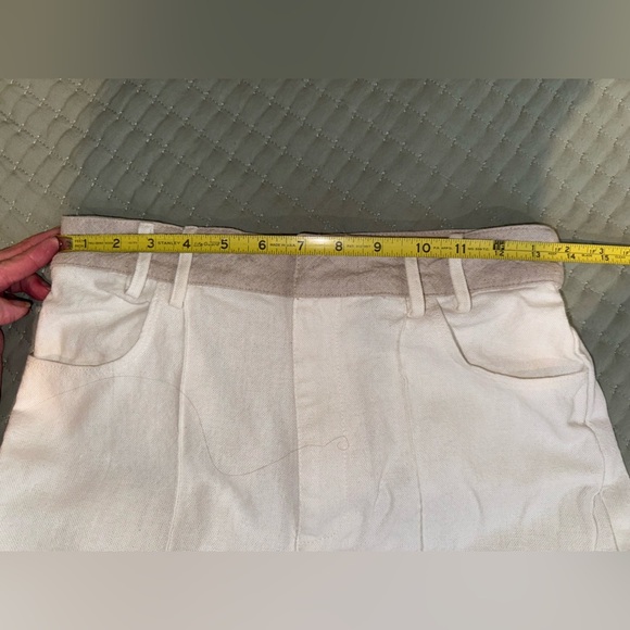 Meshki off White Wide-Leg Linen blend Pants. Size Medium. EUC. - Picture 5 of 12